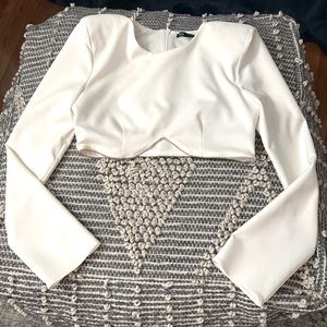 ZARA rhinestone crop top
